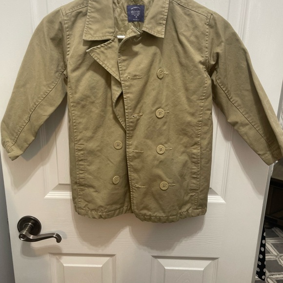 Old navy 5 T tan jacket button down - Picture 3 of 13
